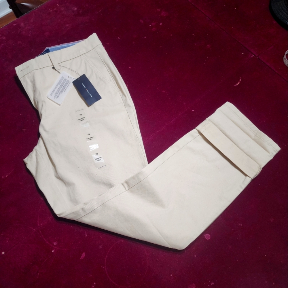 Tommy Hilfiger women's Hampton Heritage Stretch slim Chino Pants - Picture 9 of 16